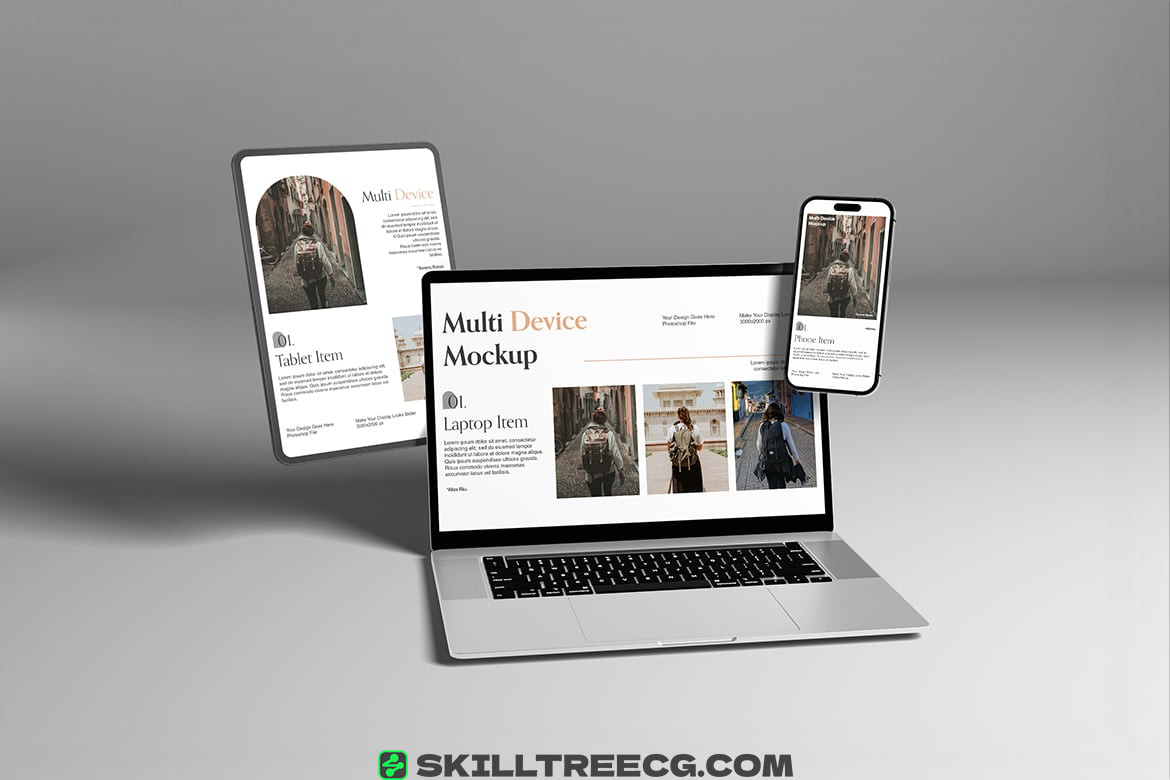 图片[2]-Multi Devices Mockup with Clean Background（210356）-技能树